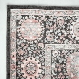 The Rug Shop UK Charcoal Traditional Easy to clean Machine Made Abstract Area Rug - Size: 200 cm x 290 cm - thumbnail 4