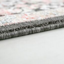 The Rug Shop UK Charcoal Traditional Easy to clean Machine Made Abstract Area Rug - Size: 200 cm x 290 cm - thumbnail 3