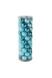 KDMD 48 Ice Blue Baubles in MattShiny & Glitter Finish 10cm - thumbnail 2