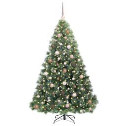 Berkfield Home Artificial Christmas Tree with 300 LEDs Green 180 cm PE & PVC - thumbnail 3