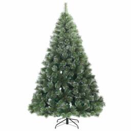 Berkfield Home Artificial Christmas Tree with 300 LEDs Green 180 cm PE & PVC - thumbnail 5