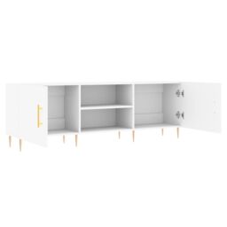 Berkfield Home TV Cabinet White 150x30x50 cm Engineered Wood - Size: 150 x 30 x 50 cm - thumbnail 6