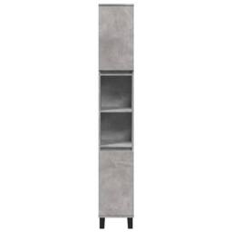 Berkfield Home 3 Piece Bathroom Furniture Set Concrete Grey Engineered Wood - thumbnail 5