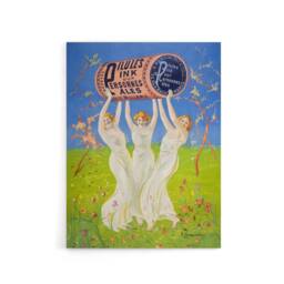 "Artery8 Pink Pills Pale People Vintage Ad Canvas Wall Art Print Cappiello - Size: W18"" x H24""" - thumbnail 1