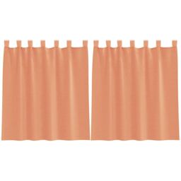 Berkfield Home Voile Curtains with Rod Pockets 2 pcs Terracotta in Brown - thumbnail 2