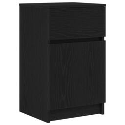 Berkfield Home Bedside Cabinets 2 pcs Black 39x35x65 cm Engineered Wood - Size: 39 x 35 x 65 cm - thumbnail 5