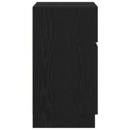 Berkfield Home Bedside Cabinets 2 pcs Black 39x35x65 cm Engineered Wood - Size: 39 x 35 x 65 cm - thumbnail 8