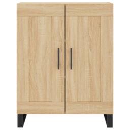 Berkfield Home Sideboard Sonoma Oak 69.5x34x90 cm Engineered Wood in Light Brown - thumbnail 5