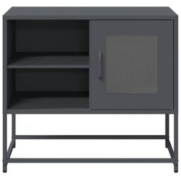 Berkfield Home TV Cabinet Anthracite 68x39x60.5 cm Steel in Black - thumbnail 5