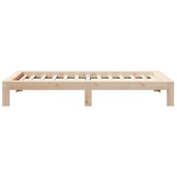 Berkfield Home Bed Frame without Mattress 100x200 cm Solid Wood Pine in Brown - thumbnail 5