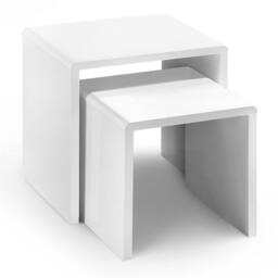 Cheshire Stratton Contemporary Nest Of 2 Tables in White