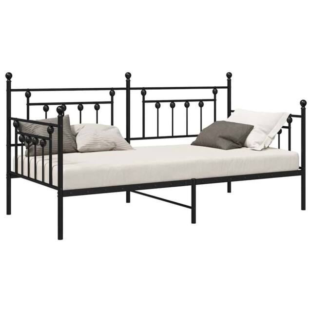 Berkfield Home Stunning Daybed Frame Black 107x203 cm Steel - image 1