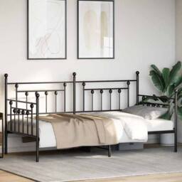 Berkfield Home Stunning Daybed Frame Black 107x203 cm Steel - thumbnail 4