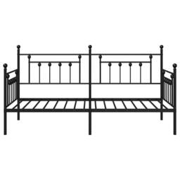 Berkfield Home Stunning Daybed Frame Black 107x203 cm Steel - thumbnail 5