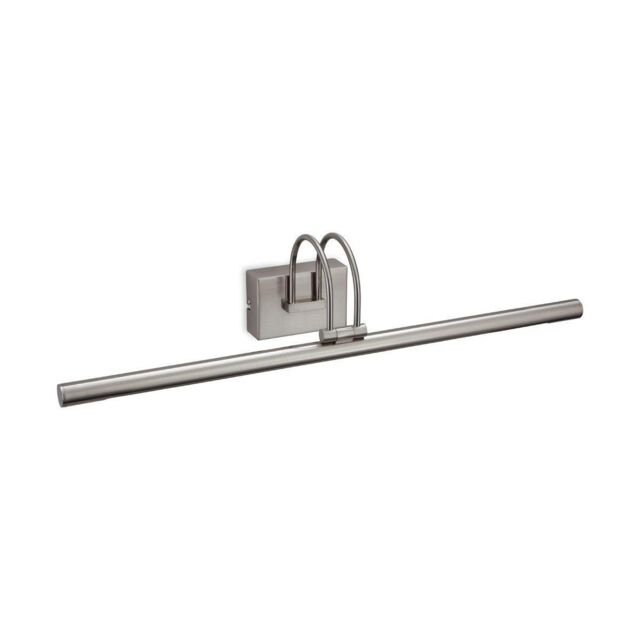 Netlighting Lisa LED Picture Wall Light Brushed Steel in Grey