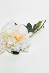 Homescapes Artificial Peony Flower Garland, 180 cm in Natural - thumbnail 3