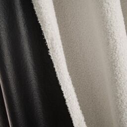 OHS Pair Of Boucle Curtains Eyelet Blackout in Cream - Size: 167 cm width x 137 cm drop - thumbnail 5