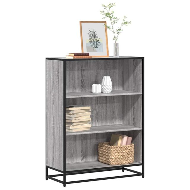 Berkfield Home Book Cabinet Grey Sonoma 80.5x35x107.5 cm Engineered Wood - image 1
