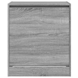 Berkfield Home Shoe Cabinet Grey Sonoma 60x42x69 cm Engineered Wood - Size: 60 x 42 x 69 cm - thumbnail 5