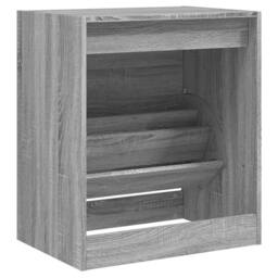 Berkfield Home Shoe Cabinet Grey Sonoma 60x42x69 cm Engineered Wood - Size: 60 x 42 x 69 cm - thumbnail 7