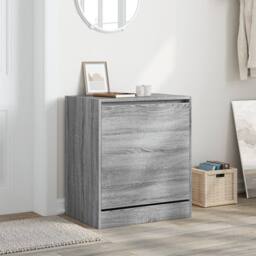 Berkfield Home Shoe Cabinet Grey Sonoma 60x42x69 cm Engineered Wood - Size: 60 x 42 x 69 cm - thumbnail 1