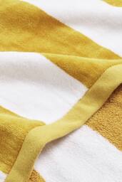 CHRISTY Classic 'Cabana' Striped Extra Large Vibrant Beach Towels in Bright Yellow - thumbnail 3