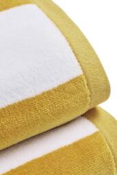 CHRISTY Classic 'Cabana' Striped Extra Large Vibrant Beach Towels in Bright Yellow - thumbnail 2