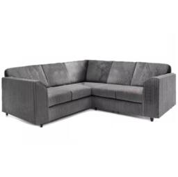 Furniture 786 Jumbo Cord Full Back 2c2 Corner Sofa in Grey - thumbnail 2