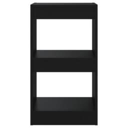 Berkfield Home Book Cabinet/Room Divider Black 40x30x72 cm - Size: 40 x 30 x 72 cm - thumbnail 3