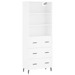 Berkfield Home Highboard White 69.5x34x180 cm Engineered Wood