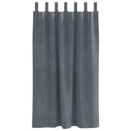 Berkfield Home Blackout Curtains with Hanging Loops 2 pcs Super Light Grey Velvet - thumbnail 3