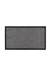JVL Firth Tile Rubber Backed Door Mat, 40x70cm, Grey - Size: 40 cm x 70 cm - thumbnail 1