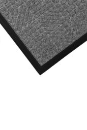 JVL Firth Tile Rubber Backed Door Mat, 40x70cm, Grey - Size: 40 cm x 70 cm - thumbnail 4