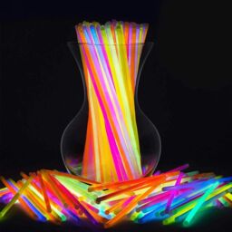 "Shatchi 100 8""Glow Sticks Bracelets Light Neon Colors & 100 Bracelets Connectors" - thumbnail 1