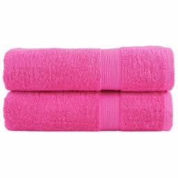 Berkfield Home Premium Hand Towels SOLUND 2 pcs Pink 50x100 cm 600 gsm - thumbnail 2