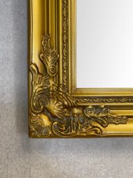 Downton Interiors Antique Gold Extra Large Wood Frame Wall Mirror 106cm 75cm - Size: XL - thumbnail 5