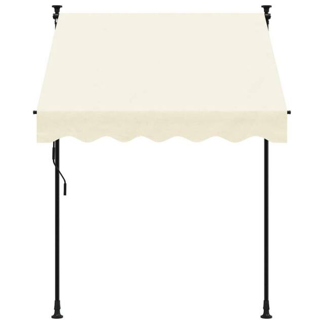Berkfield Home Retractable Awning Cream 150x150 cm Fabric & Steel - image 1