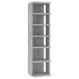 Berkfield Home Shoe Cabinets 2 pcs Concrete Grey 25x27x102 cm - Size: 25 x 27 x 102 cm - thumbnail 4