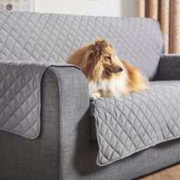 Luxury Living Luxury Quilted 1 Seater Sofa Protector Cover in Grey - thumbnail 4