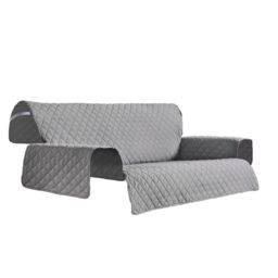 Luxury Living Luxury Quilted 1 Seater Sofa Protector Cover in Grey - thumbnail 3