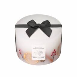 French Connection Festive Botanical Candle Cinnamon Clove & Orange 1.5kg Three Wick in Off-White - thumbnail 4