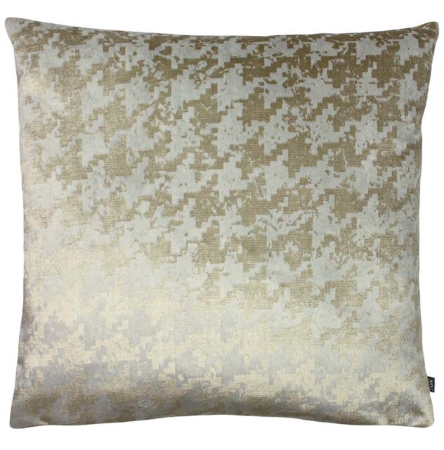 Ashley Wilde Nevado Velvet Houndstooth Cushion in Light Sand - image 1