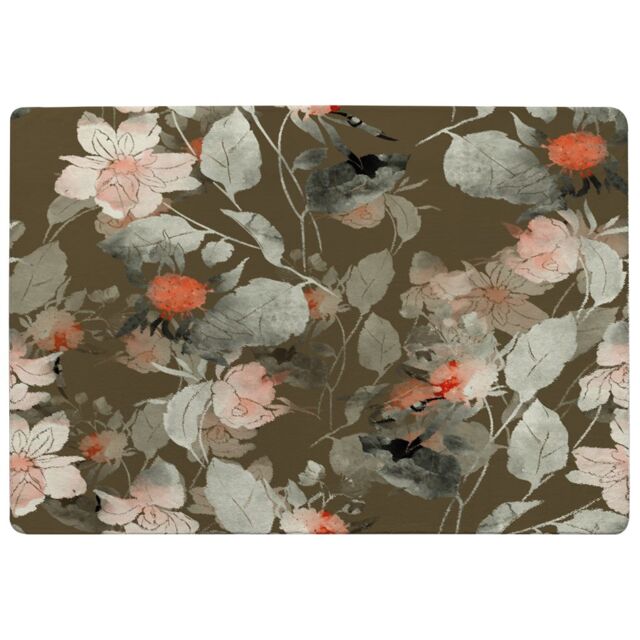 Benjamin Tate Design Imprint Fantastic Paint Bouquet Rug in Natural - Size: Large - image 1