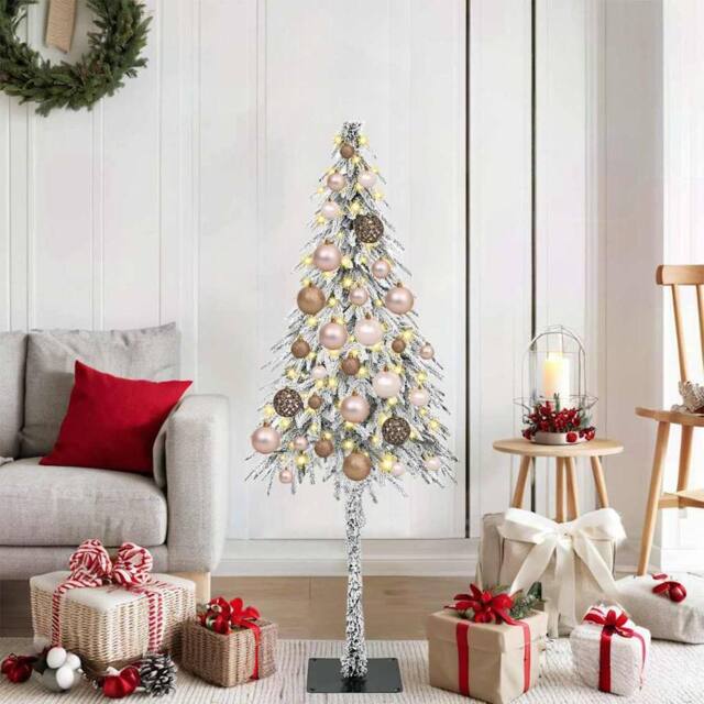 Berkfield Home Christmas Tree with 150 LEDs White 120 cm PE & Steel - image 1