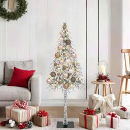 Berkfield Home Christmas Tree with 150 LEDs White 120 cm PE & Steel