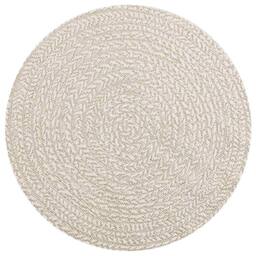 Berkfield Home Rug ZIZUR Cream √ò 90 cm Jute Look Indoor & Outdoor - Size: Medium - thumbnail 3