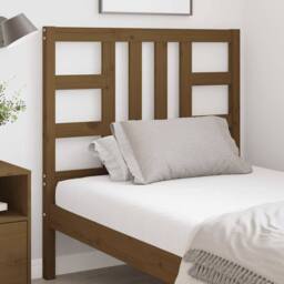 Berkfield Home Beautiful Bed Headboard Honey Brown 96x4x100 cm Solid Wood Pine - Size: 96 x 4 x 100 cm - thumbnail 1