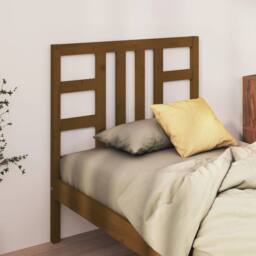 Berkfield Home Beautiful Bed Headboard Honey Brown 96x4x100 cm Solid Wood Pine - Size: 96 x 4 x 100 cm - thumbnail 2