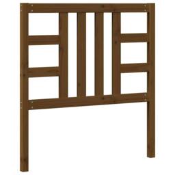 Berkfield Home Beautiful Bed Headboard Honey Brown 96x4x100 cm Solid Wood Pine - Size: 96 x 4 x 100 cm - thumbnail 6