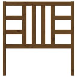 Berkfield Home Beautiful Bed Headboard Honey Brown 96x4x100 cm Solid Wood Pine - Size: 96 x 4 x 100 cm - thumbnail 4